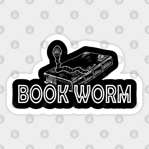 Book worm - BookWorm Sticker by KC Happy Shop